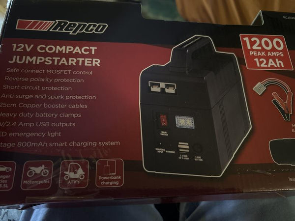 Repco Jumpstarter 12V Compact 1200A