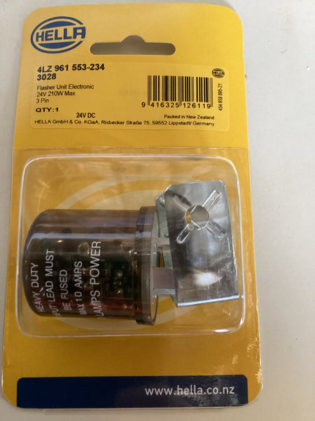 HELLA Flasher Relay 24V 210W Max 3 Pin
