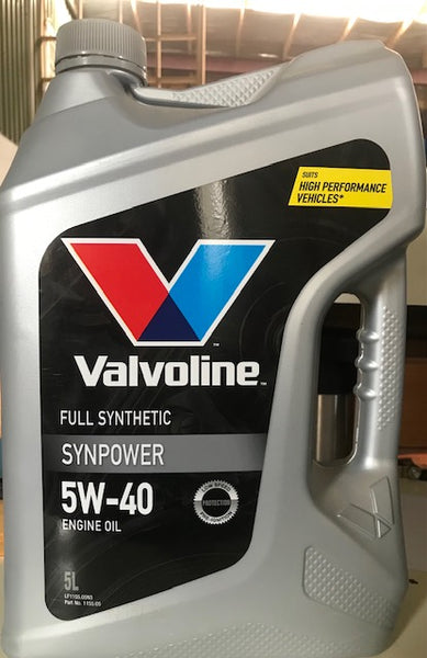 VALVOLINE Full Synthetic Synpower 5W-40 Engine Oil