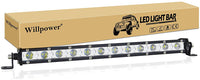 Bar Light Slim Single Row 13inch 60W/12Leds(orange)